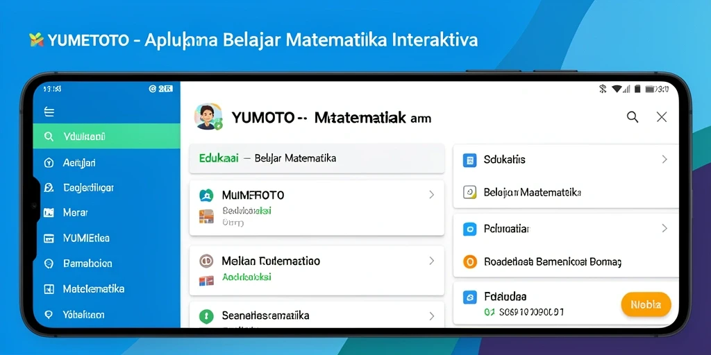 Tampilan antarmuka YUMETOTO yang menarik dan fungsional.