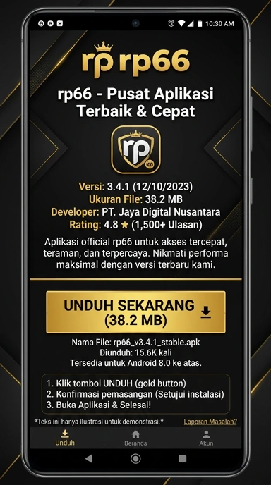 Tampilan halaman APK rp66