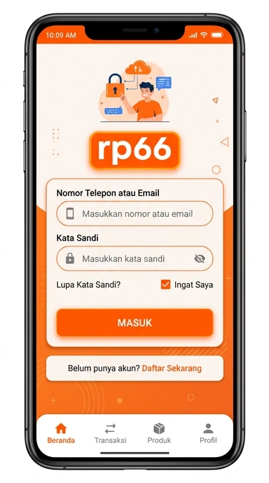 Tampilan halaman login rp66